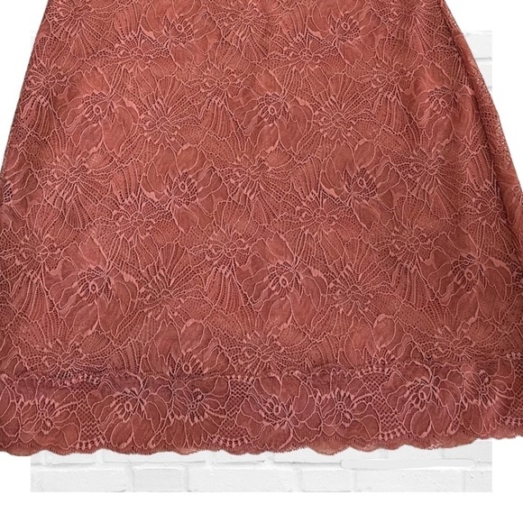 Victoria’s Secret Rose Pink Sheer Lace Dress Babydoll Chemise Sexy Mesh Large - Picture 6 of 11